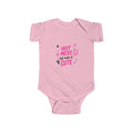 Infant Bodysuit - "Hot Mess but Make It Cute" Pink Graphic Baby Onesie
